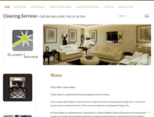 Tablet Screenshot of classymaids.net